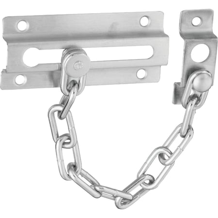 National Satin Chrome Security Chain Door Guard N274407